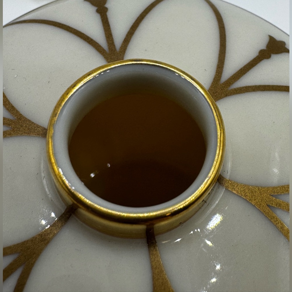 Vintage Lenox Art Deco Style Porcelain Perfume Ivory Gold Trim 2.5” Rare HTF - Picture 9 of 11